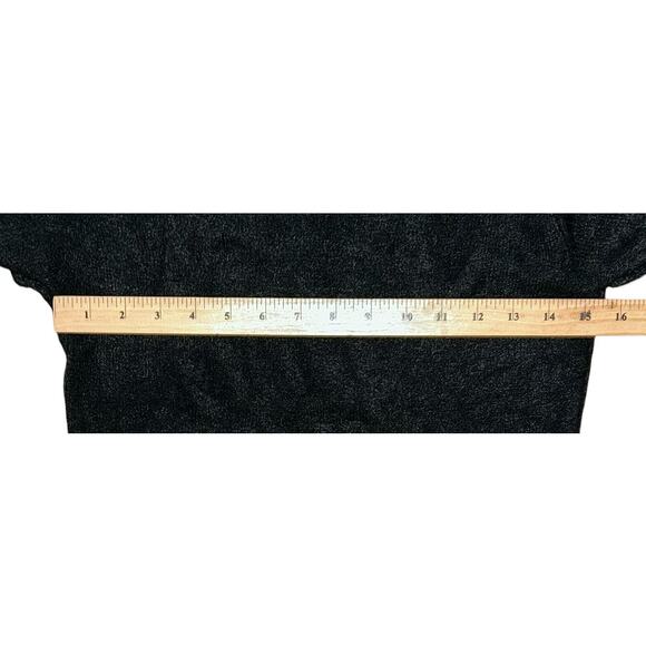 Vici Short Sleeve Cropped High Stretch Black Sweater Top Women's Medium - Picture 3 of 6